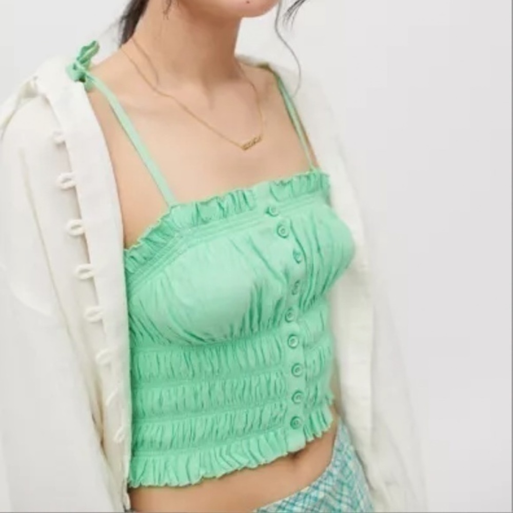 Nwt Urban Outfitters Summer Smocked Cami
